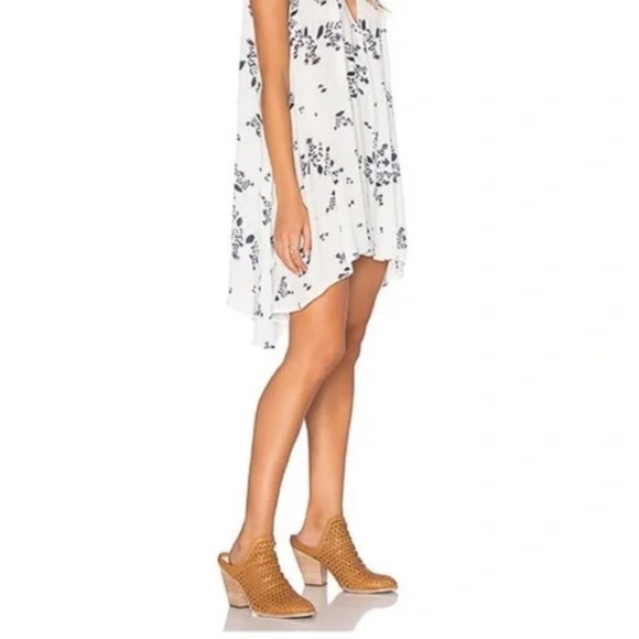 FREE PEOPLE  Snap Out Of It Swing Dress Ivory Floral Print Sz XS - Picture 4 of 14